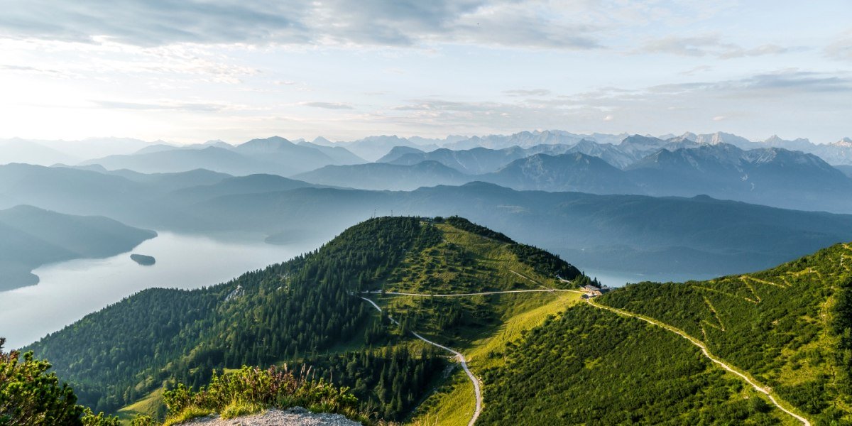 Blick vom Herzogstand, © Tourist Information Kochel a. See Blick vom Herzogstand, © Tourist Information Kochel a. See