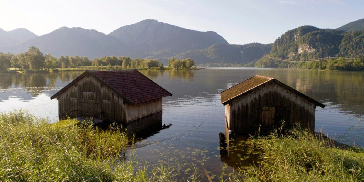 Fischerhütten am Kochelsee bei Schlehdorf, © Tölzer Land Tourismus Fischerhütten am Kochelsee bei Schlehdorf, © Tölzer Land Tourismus