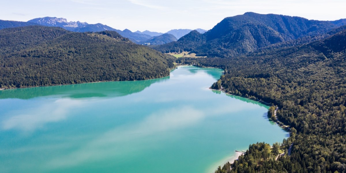 Sachenbacher Bucht, © Tourist Information Kochel a. See Sachenbacher Bucht, © Tourist Information Kochel a. See
