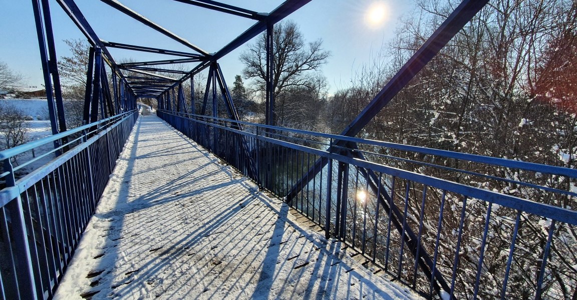 Blaue Brücke Loisach, © Unbekannt Blaue Brücke Loisach, © Unbekannt