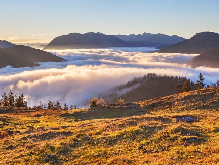 Blick ins Karwendel von Hochalm, © Tourismus Lenggries Blick ins Karwendel von Hochalm, © Tourismus Lenggries