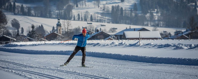 Klassische Loipe: Lenggries - Schlegldorf - Arzbach (15km), © Tourismus Lenggries, Adrian Greiter Klassische Loipe: Lenggries - Schlegldorf - Arzbach (15km), © Tourismus Lenggries, Adrian Greiter