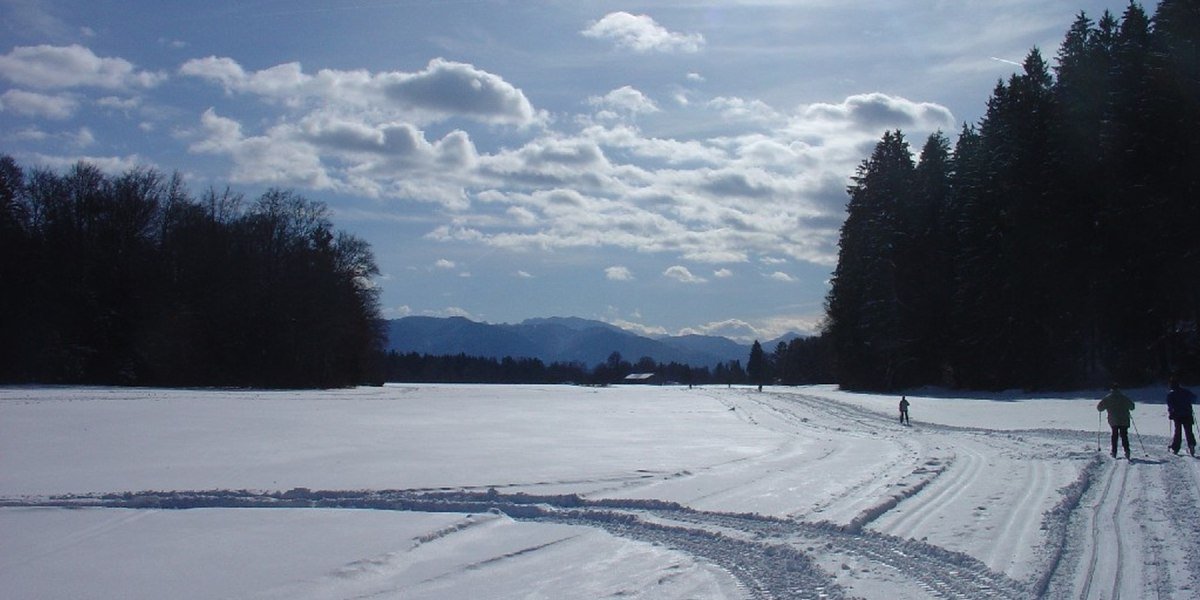 sonnige Loipe Königsdorf - Wiesen, © Tölzer Land Tourismus sonnige Loipe Königsdorf - Wiesen, © Tölzer Land Tourismus