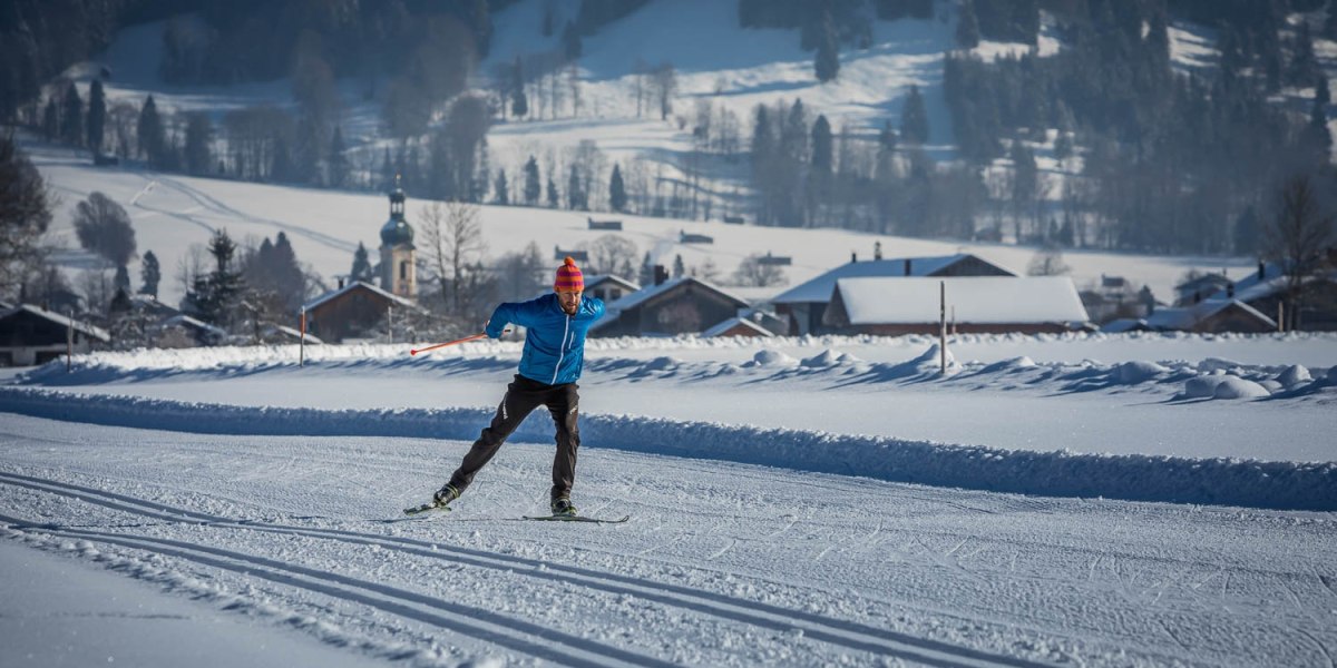 Klassische Loipe: Lenggries - Schlegldorf - Arzbach (15km), © Tourismus Lenggries, Adrian Greiter Klassische Loipe: Lenggries - Schlegldorf - Arzbach (15km), © Tourismus Lenggries, Adrian Greiter
