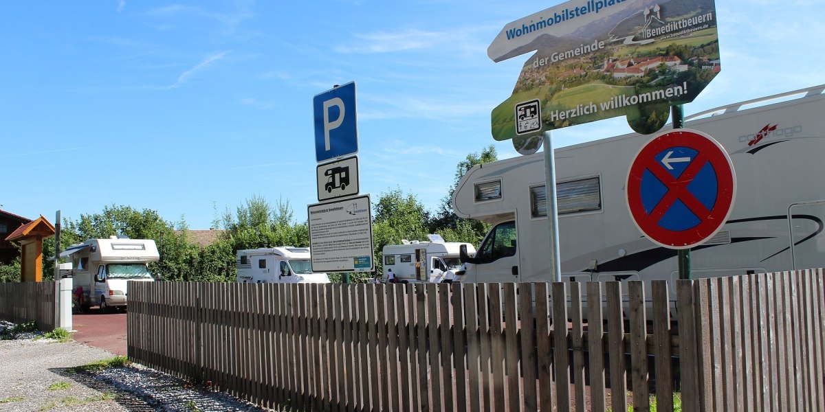 Wohnmobilstellplatz Benediktbeuern, © Tölzer Land Tourismus Wohnmobilstellplatz Benediktbeuern, © Tölzer Land Tourismus