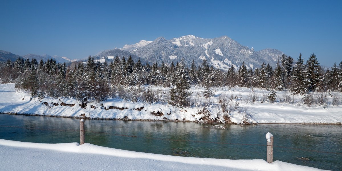 Der Wilfluss Isar im Winter, © Tourismus Lenggries Der Wilfluss Isar im Winter, © Tourismus Lenggries
