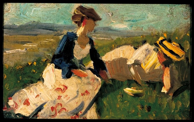 Franz Marc - Zwei Frauen am Berg - 1906, © Tölzer Land Tourismus