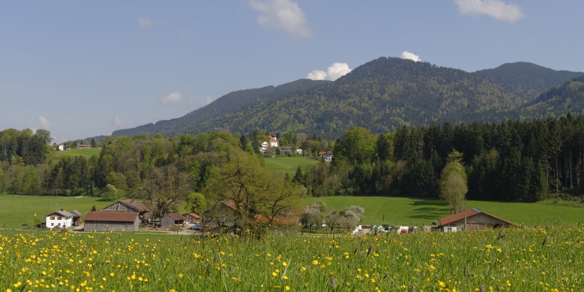 Blick von Sch&ouml;nau auf Bad Heilbrunn, &copy; Lisa Bahnm&uuml;ller