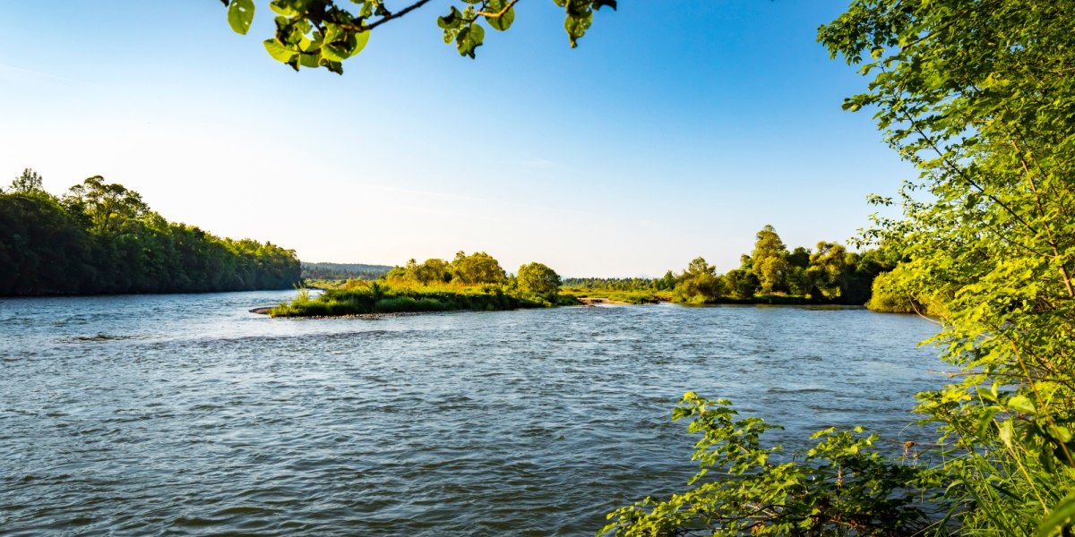 Zusammenfluss Isar und Loisach, &copy; Stadt Wolfratshausen