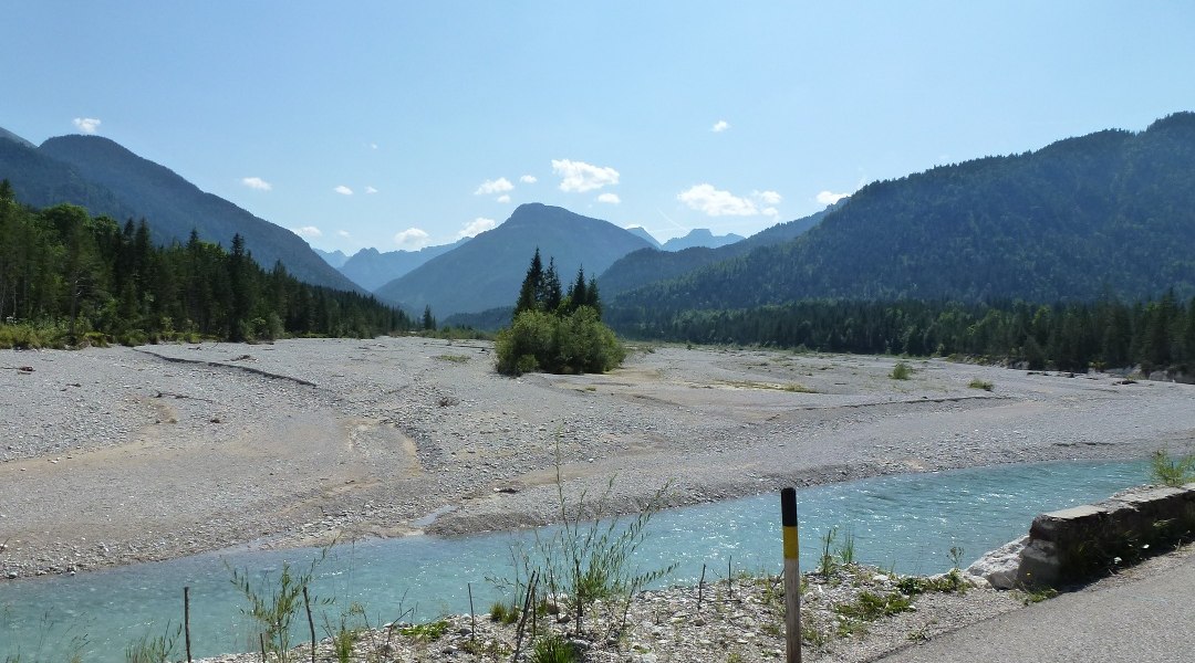 Radstrecke zwischen Wallgau und Vorderriß, © Tourismus Lenggries