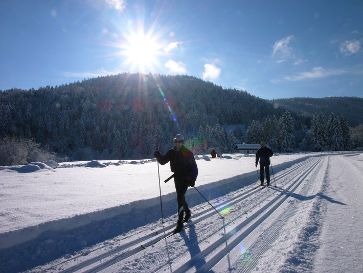 Langlauf im Schwarzenbachtal, © Touristinformation Lenggries Foto: Klaus Knirk