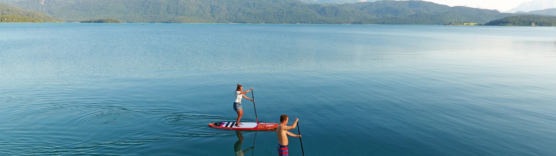 SUP am Walchensee, &copy; Tourist Information Kochel a. See, Daniel Weickel