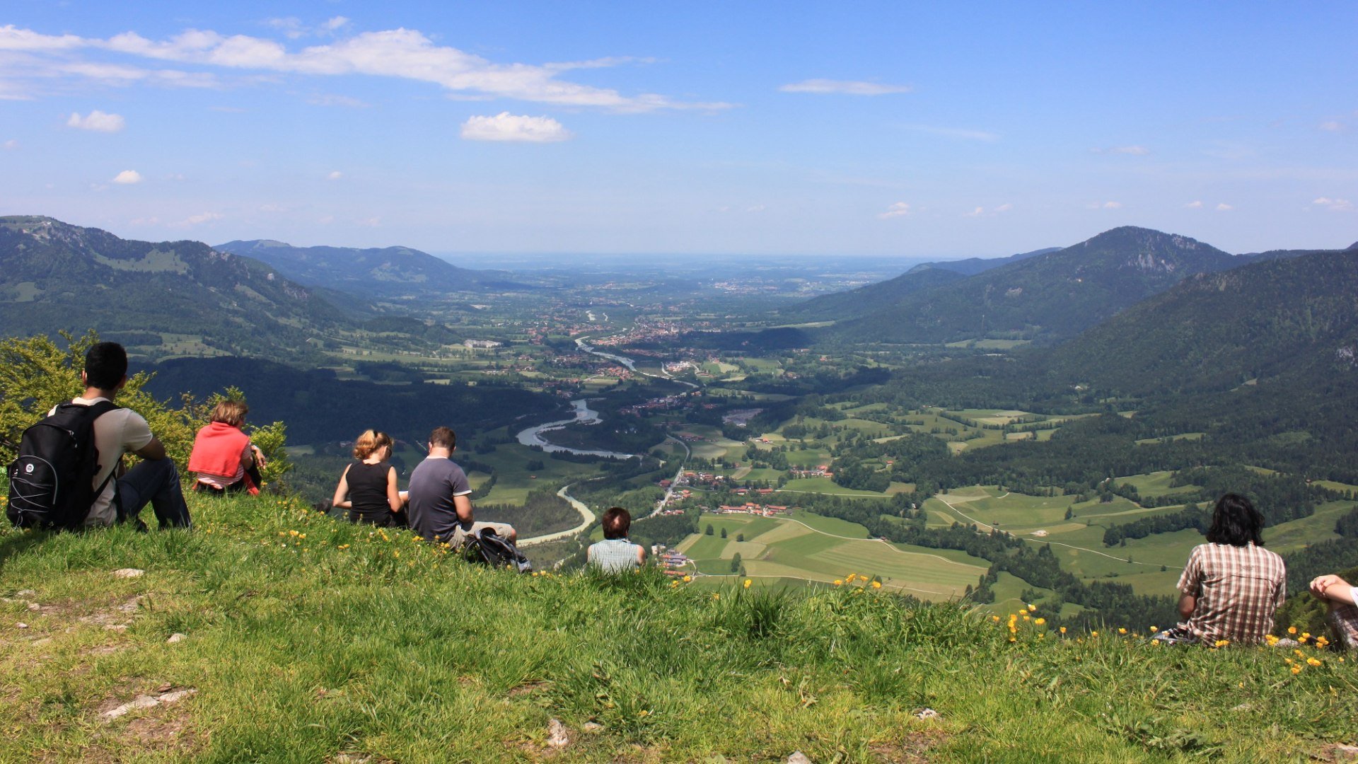 Gipfelmomente - herrliche Aussicht ins Isartal, © Tölzer Land Tourismus|J. Kirschenhofer