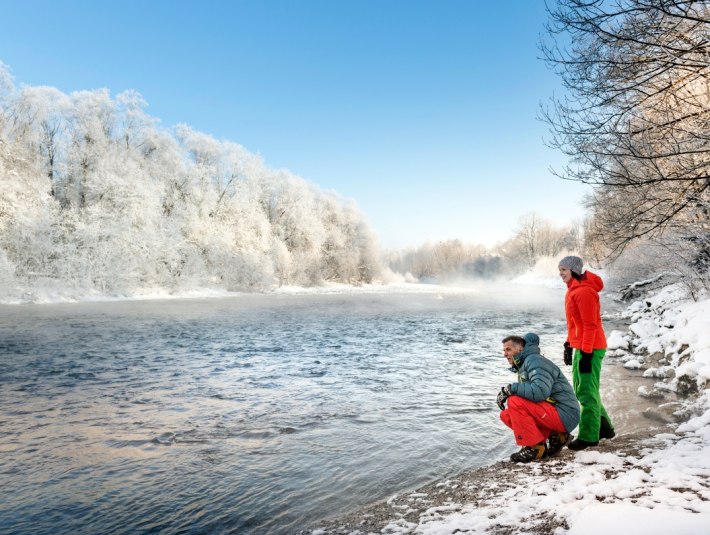 Winterwanderung entlang der Isar, © Tourismus Oberbayern München