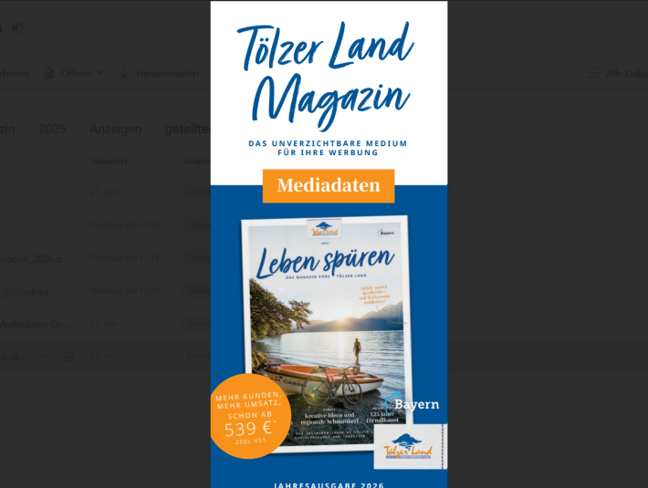 Mediadaten Tölzer Land Magazin 2026