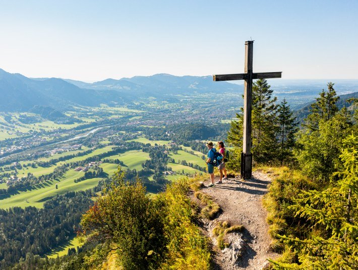 Blick vom Grasleitenstein über Lenggries, © Tourismus Lenggries Foto: A. Greiter