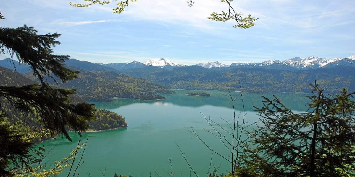Blick vom Reitweg auf den Walchensee, © Tölzer Land Tourismus