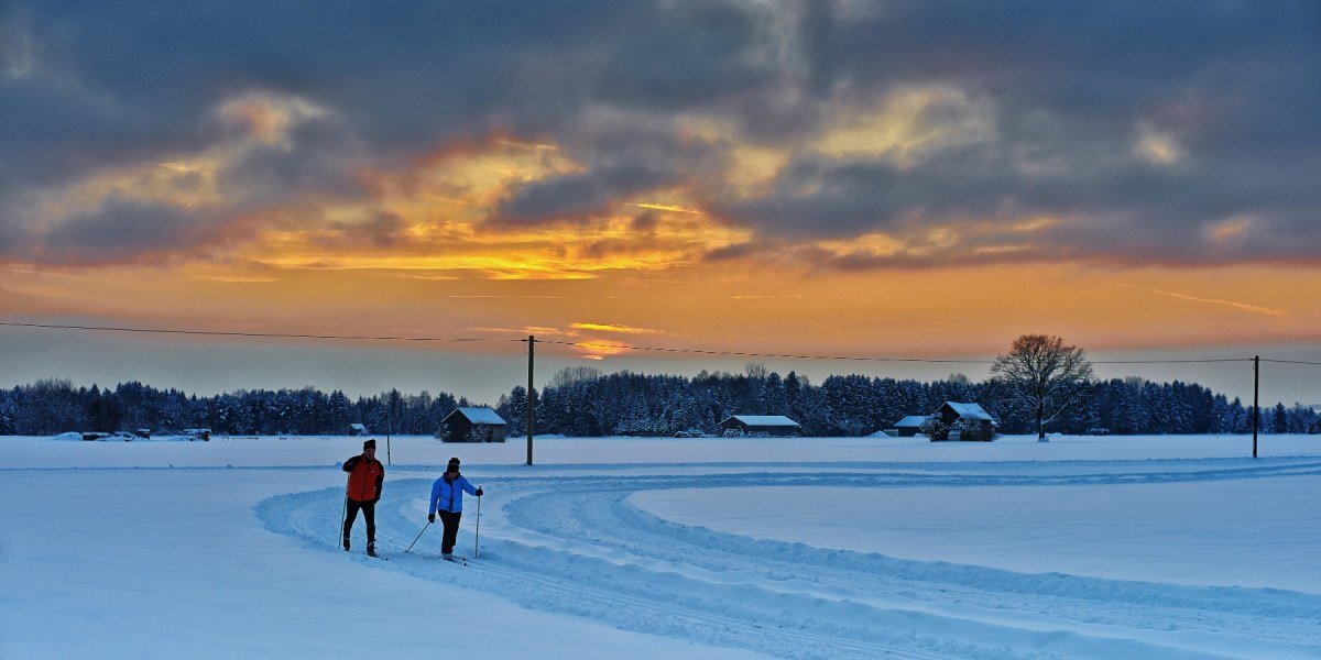 in der Loipe am Morgen, &copy; T&ouml;lzer Land Tourismus