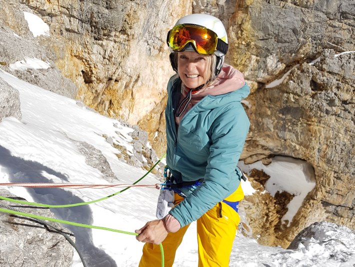 Gudrun Weikert, Bergsteigerin & Bergf&uuml;hrerin aus Geretsried, &copy; Gudrun Weikert, Foto Andreas Gr&ouml;ger
