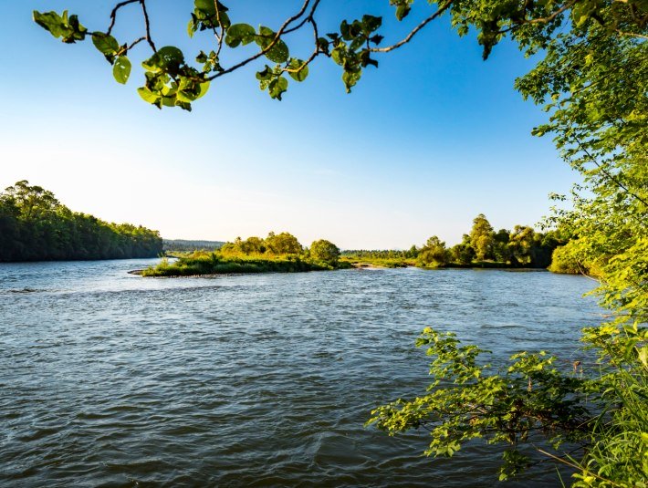 Zusammenfluss Isar und Loisach, &copy; Stadt Wolfratshausen