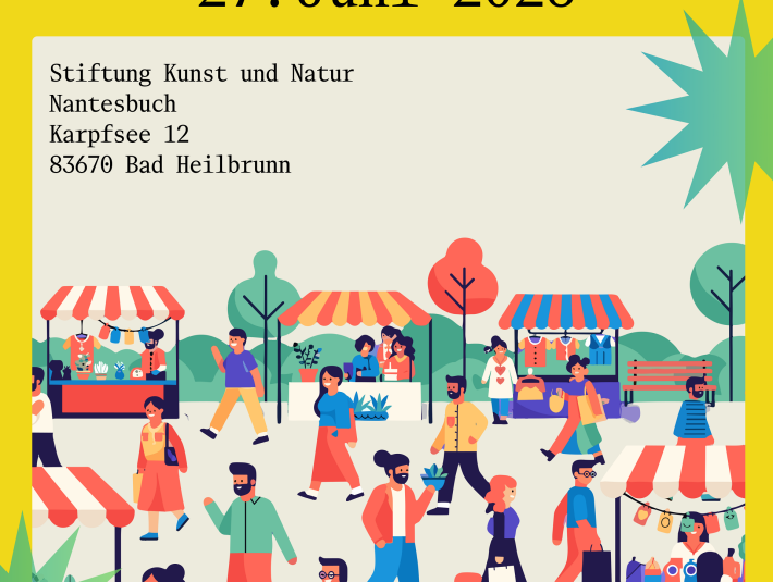 Das gelbe Plakat l&auml;dt zum Nantesbucher-Food-Festival am 27.6.2026, &copy; Stiftung Kunst und Natur