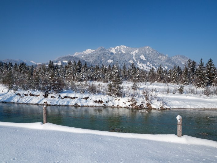 Der Wilfluss Isar im Winter, © Tourismus Lenggries