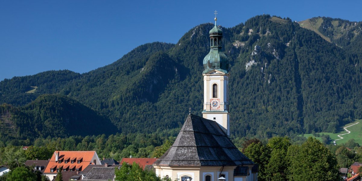 Pfarrkirche St. Jakob in Lenggries, &copy; Tourismus Lenggries