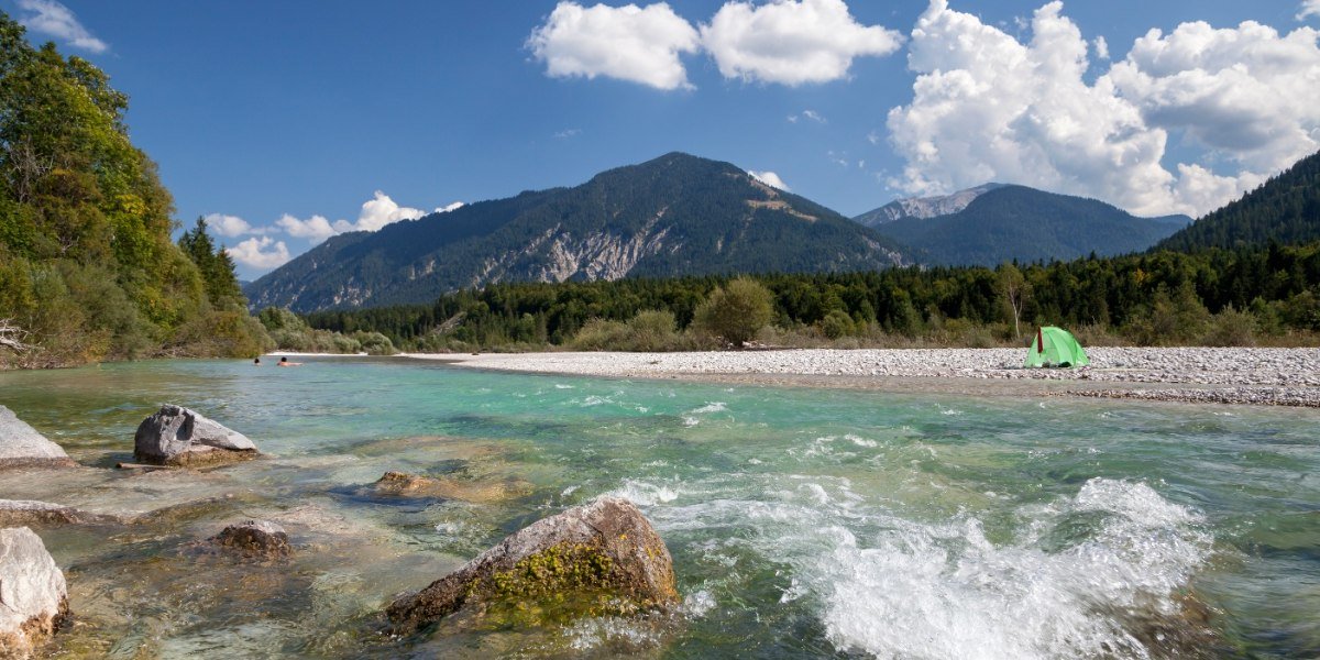 Der Wildfluss "Isar", © Tourismus Lenggries, Christian Bäck