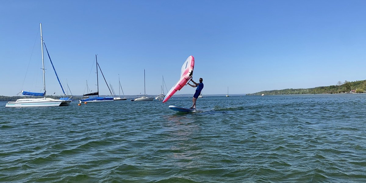 Wingfoilen am Starnberger See, &copy; WALLUSCH