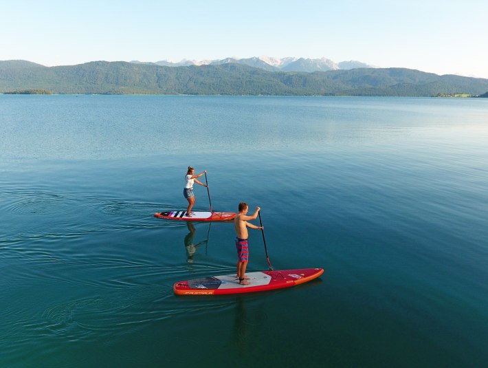 SUP am Walchensee, © Tourist Information Kochel a. See, Daniel Weickel