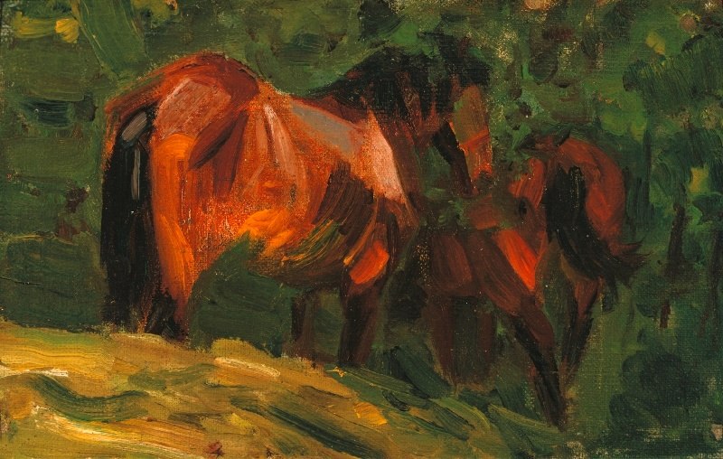 Franz Marc - Pferdeskizze II - 1906, © Tölzer Land Tourismus