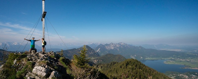 Rabenkopf-Gipfel über dem Kochelsee, © Tourist Information Kochel a. See