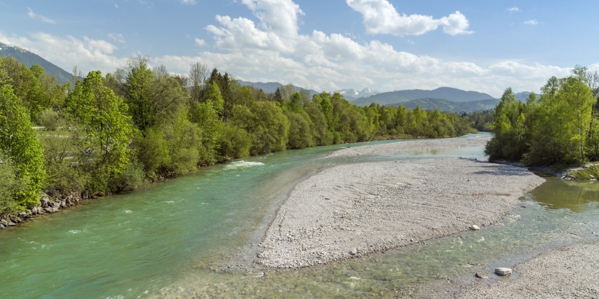 'Wildfluss Isar, &copy; Tourismus Lenggries
