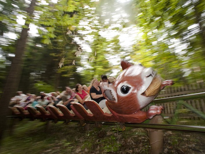 rasante Fahrt mit der Oachkatzlbahn im Märchenwald, © Stadt Wolfratshausen/ hahn littlefair communication