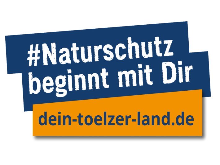Logo zur Kampagne &quot;Naturschutz beginnt mit Dir.&quot;
Infos: www.dein-toelzer-land.de, © Tölzer Land Tourismus