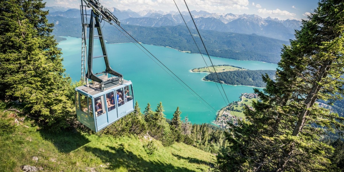 Herzogstandbahn &uuml;ber dem Walchensee, &copy; Tourist Information Kochel a. See