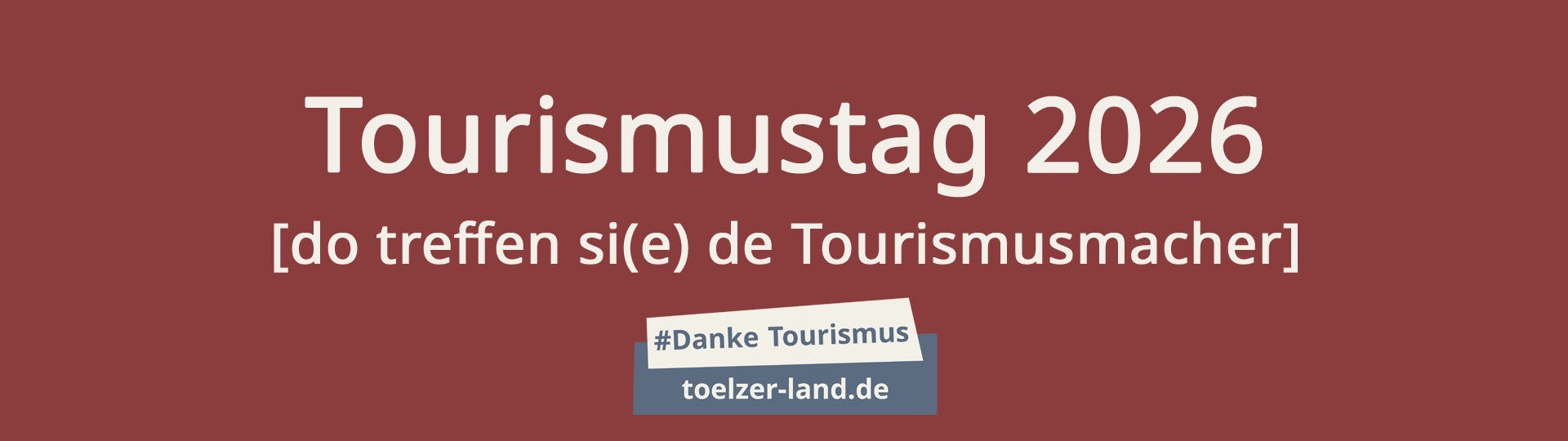 Tourismustag 2026 - Header