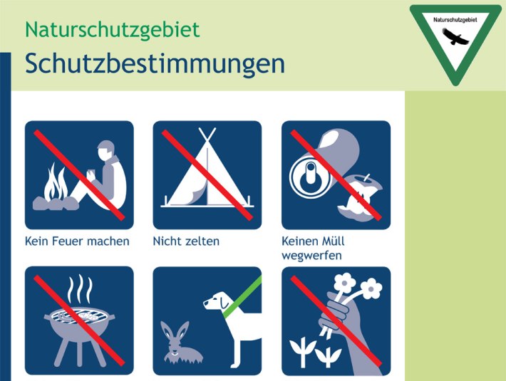 Diese Regeln gelten im Naturschutzgebiet.
#Naturschutz beginnt mit Dir., © Landratsamt Bad Tölz-Wolfratshausen