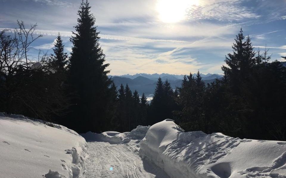 Blick von der Denkalm im Winter, &copy; Tourismus Lenggries