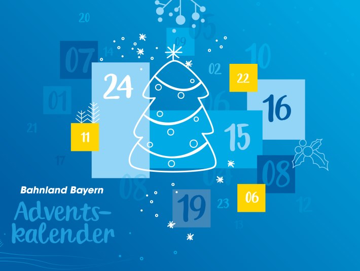 Bahnland Bayern Adventskalender 2025, © Bahnland Bayern