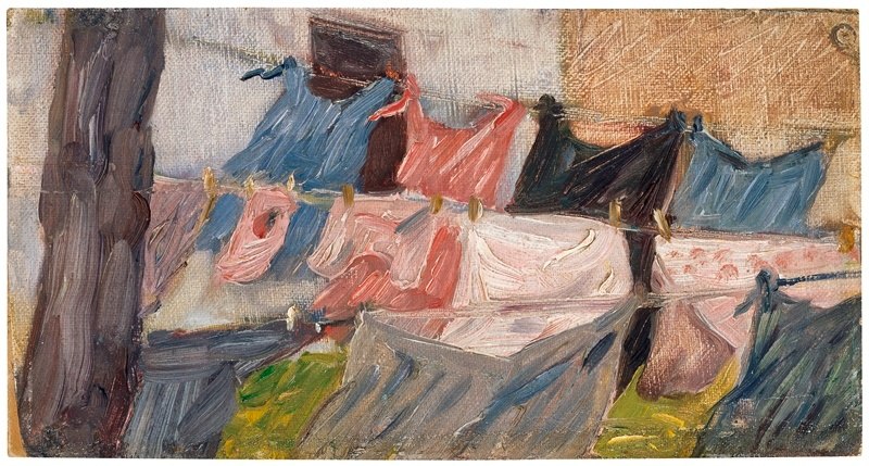 Franz Marc - Flatternde W&auml;sche im Wind  - 1906, &copy; T&ouml;lzer Land Tourismus