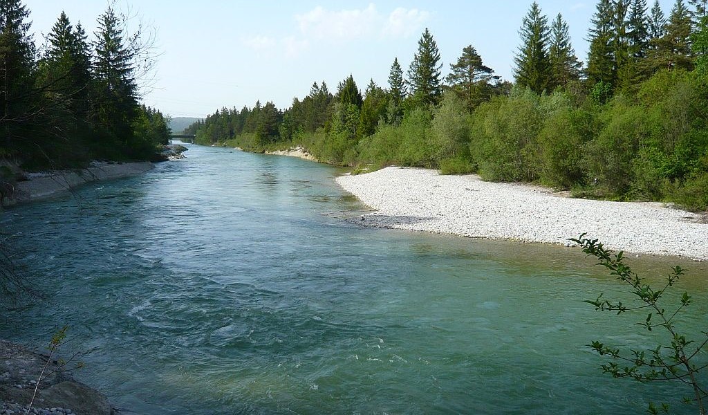 Isar bei Wolfratshausen, © Gästeinformation Benediktbeuern